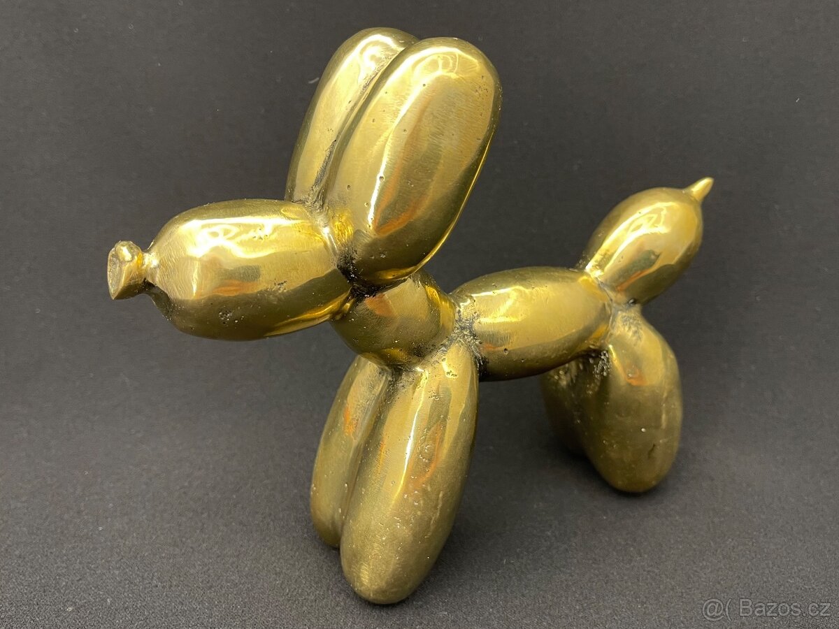 Socha bronz/mosaz Balloon Dog - velký