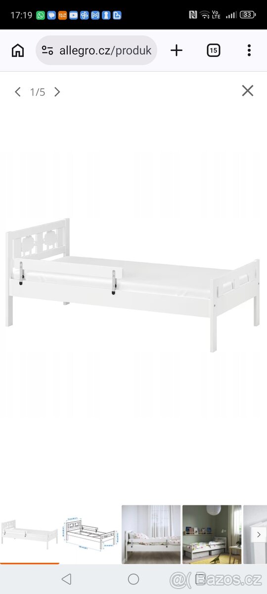 Dětská postel Ikea 2kusy