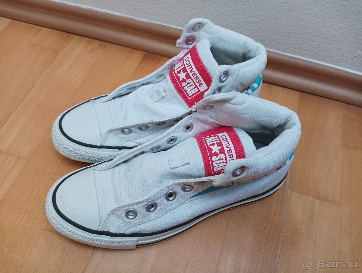 BÍLÉ TENISKY zn. CONVERSE vel. 38, zaslání 30 Kč