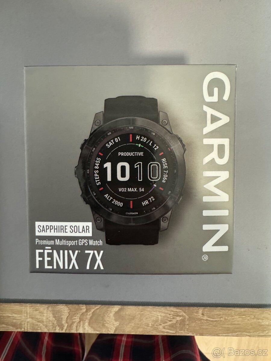 Garmin Fenix 7X Sapphire Solar Carbon Gray DLC Titanium/Blac