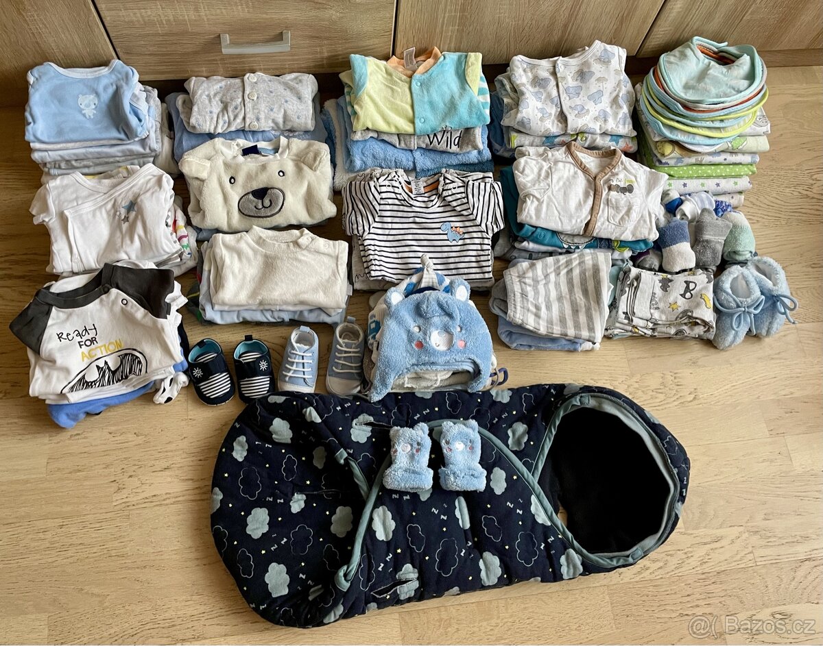 Newborn sada oblečků pro miminko 95 kusů