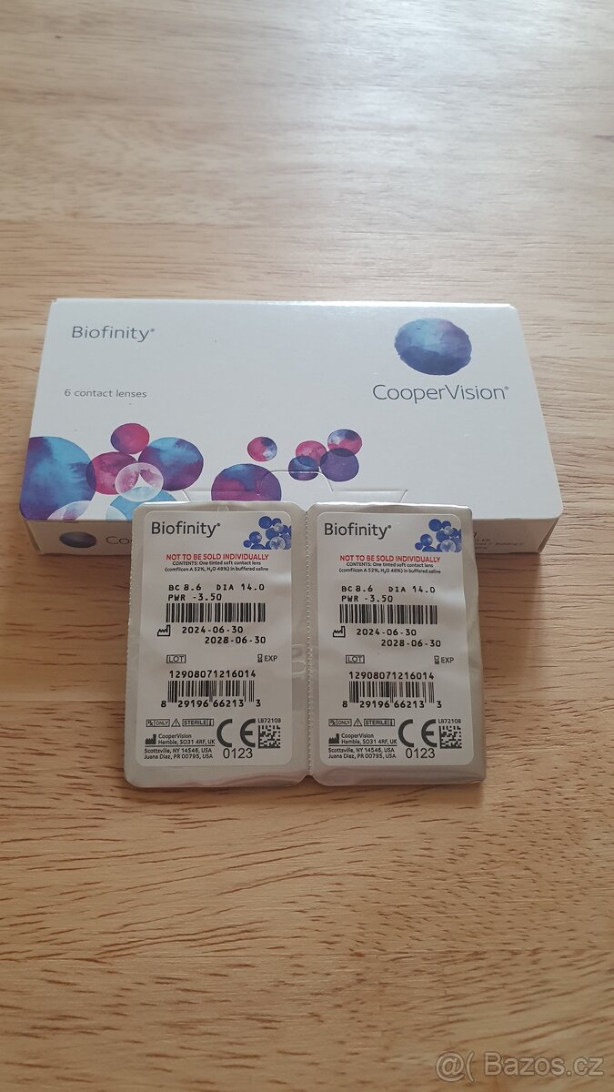 Kontaktní čočky Biofinity