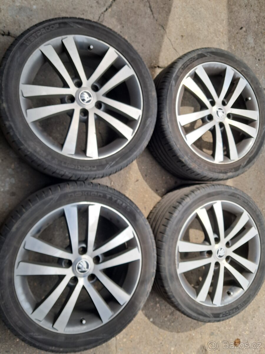 Prodám Alu kola octavia II 5x112 R17