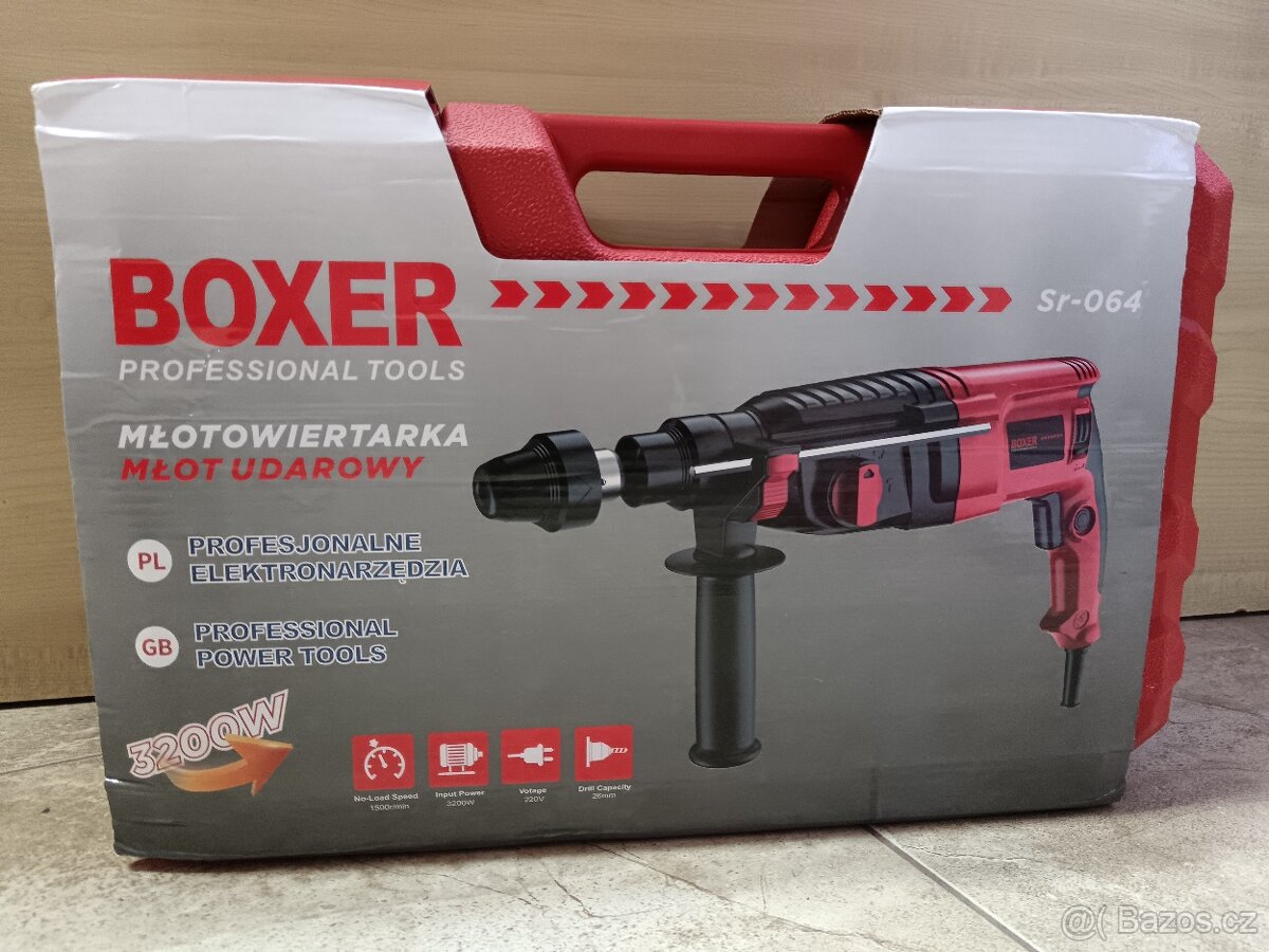 Příklepová vrtačka BOXER SR-064, 3 200 W, kufřík