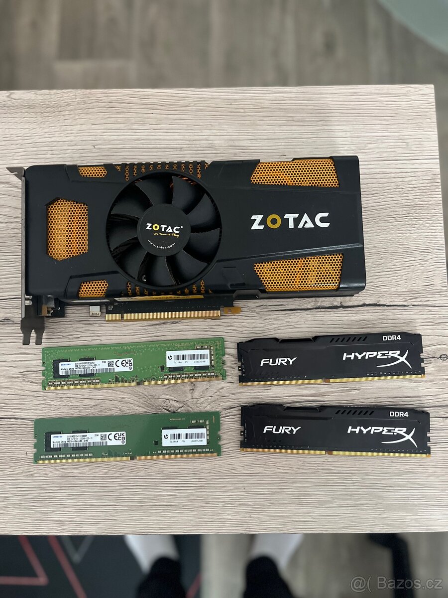 prodám ram 32 gb DDR4 a grafickou kartu 560 ti OC