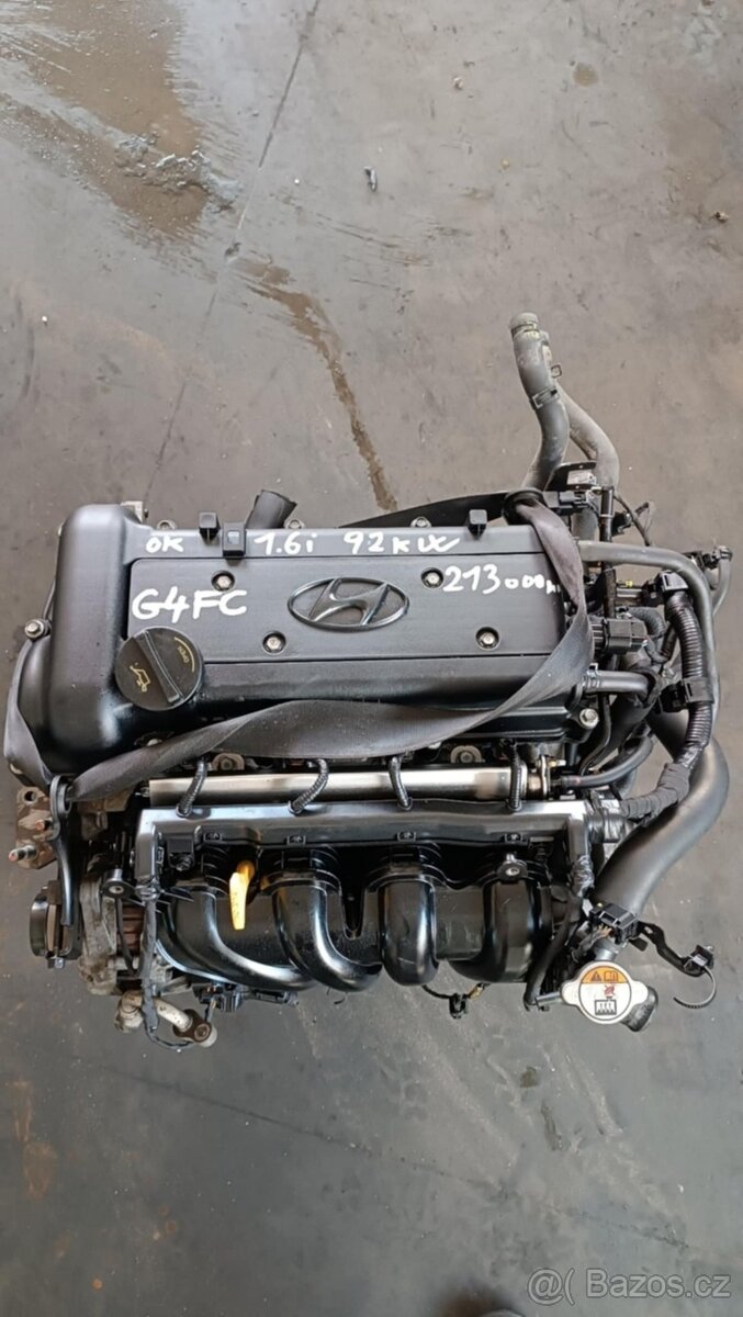 motor 1.6i 92kW typ motoru G4FC