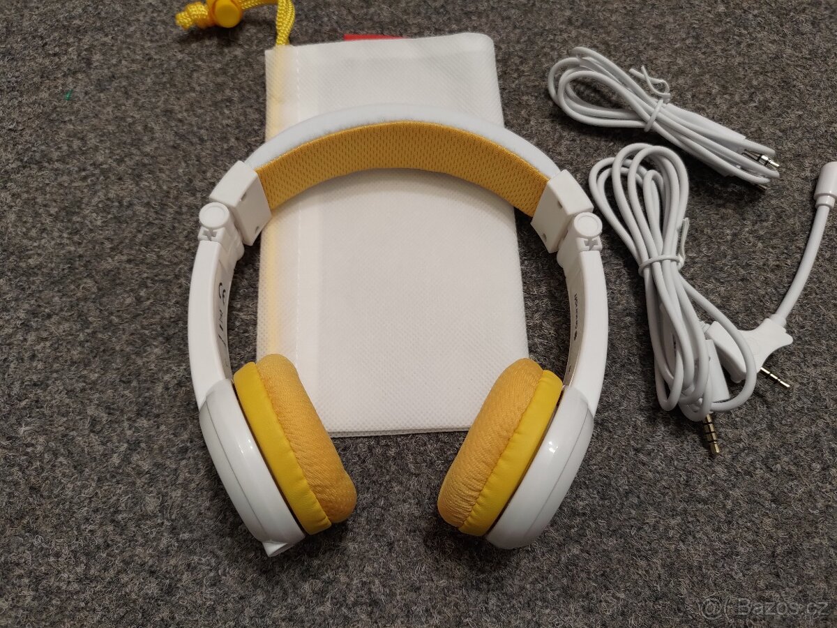 Dětská Sluchátka BuddyPhones School+, žlutá