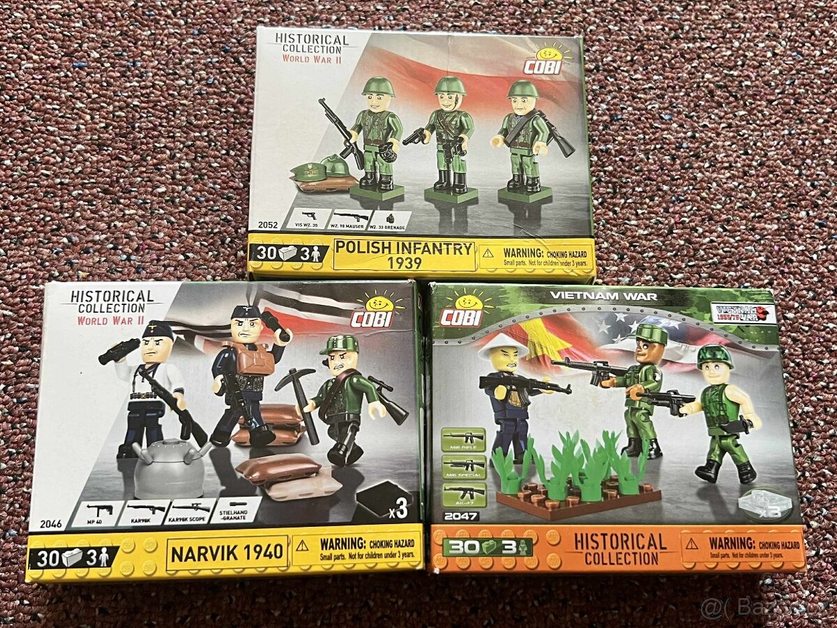 NOVÉ COBI Small Army 3x - 2046 , 2047 , 2052