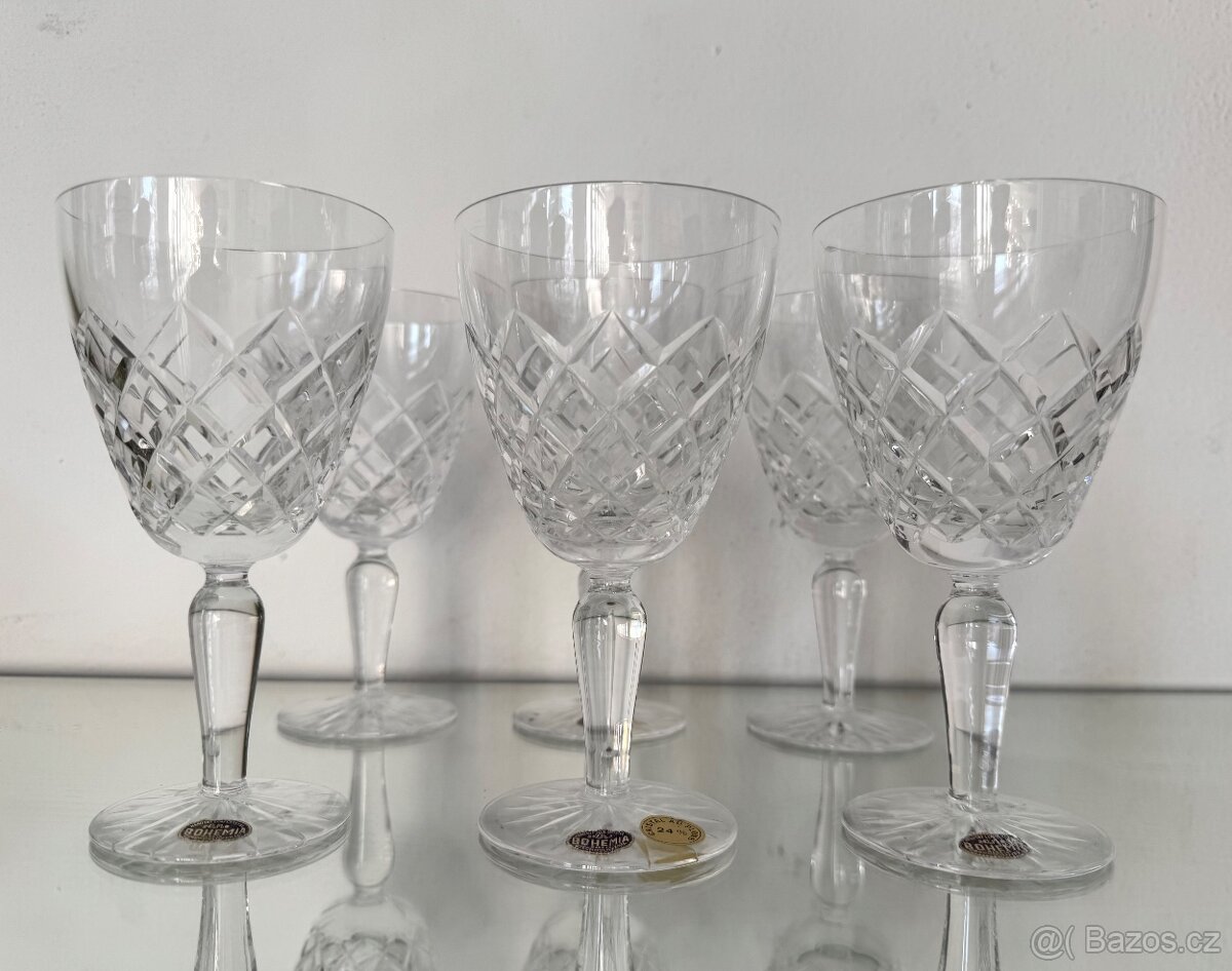Broušené skleničky Bohemia Crystal