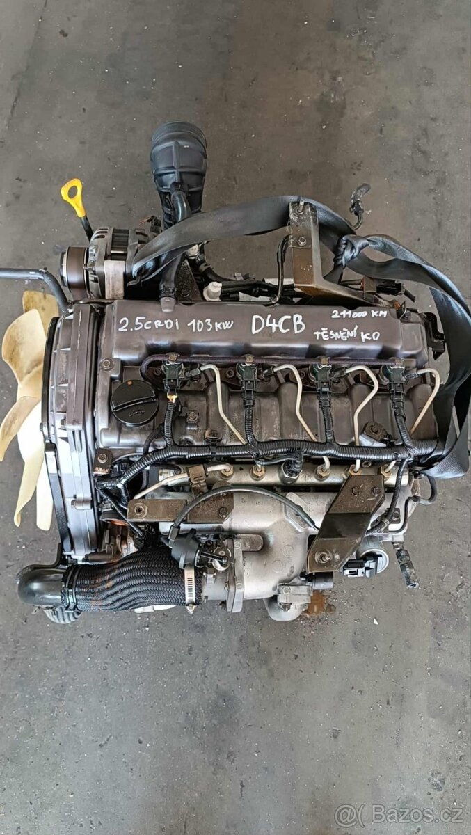 motor 2.5CRDi 103kW d4cb (tlakuje vodu)