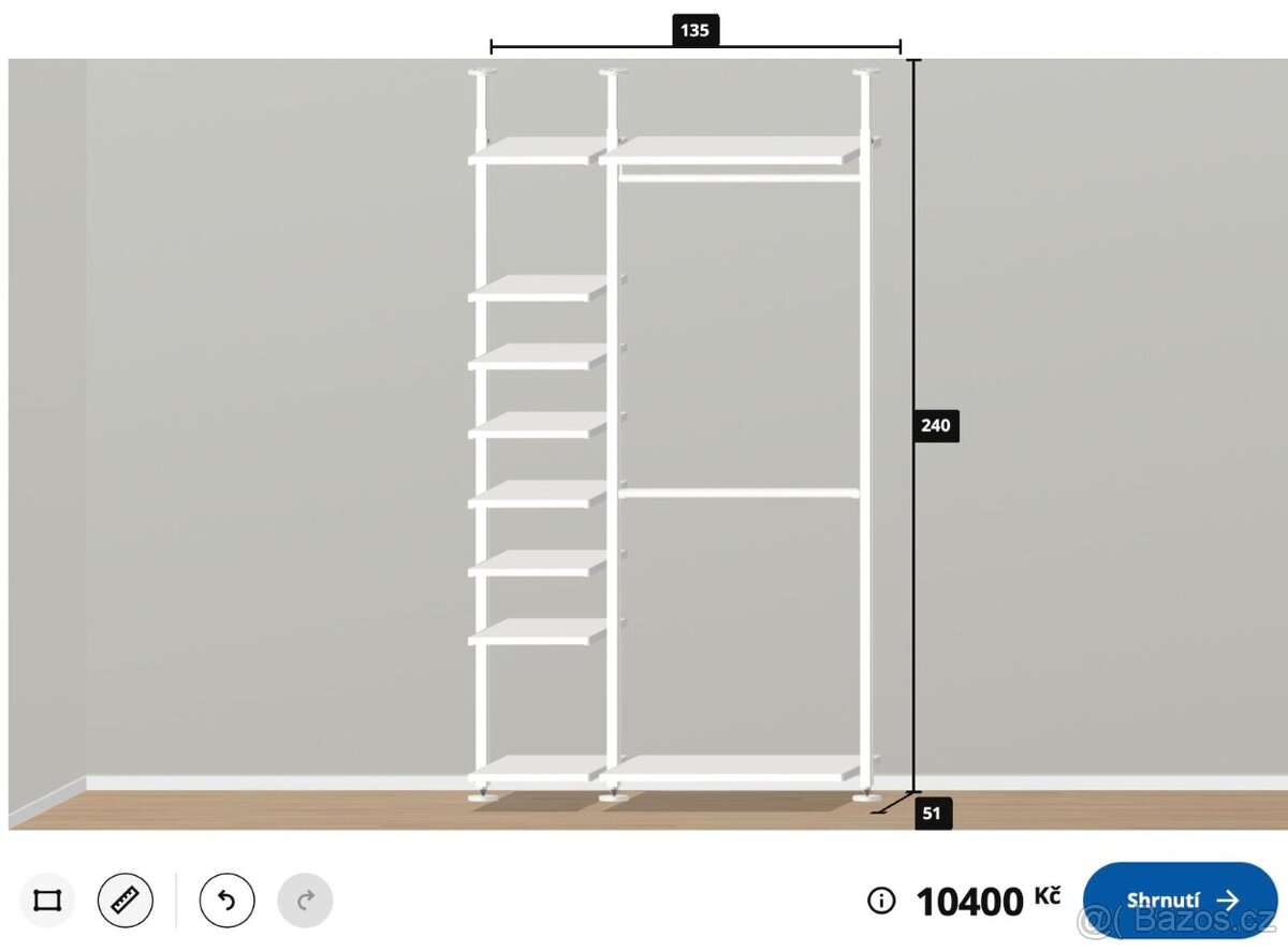 Šatní sestava Ikea
