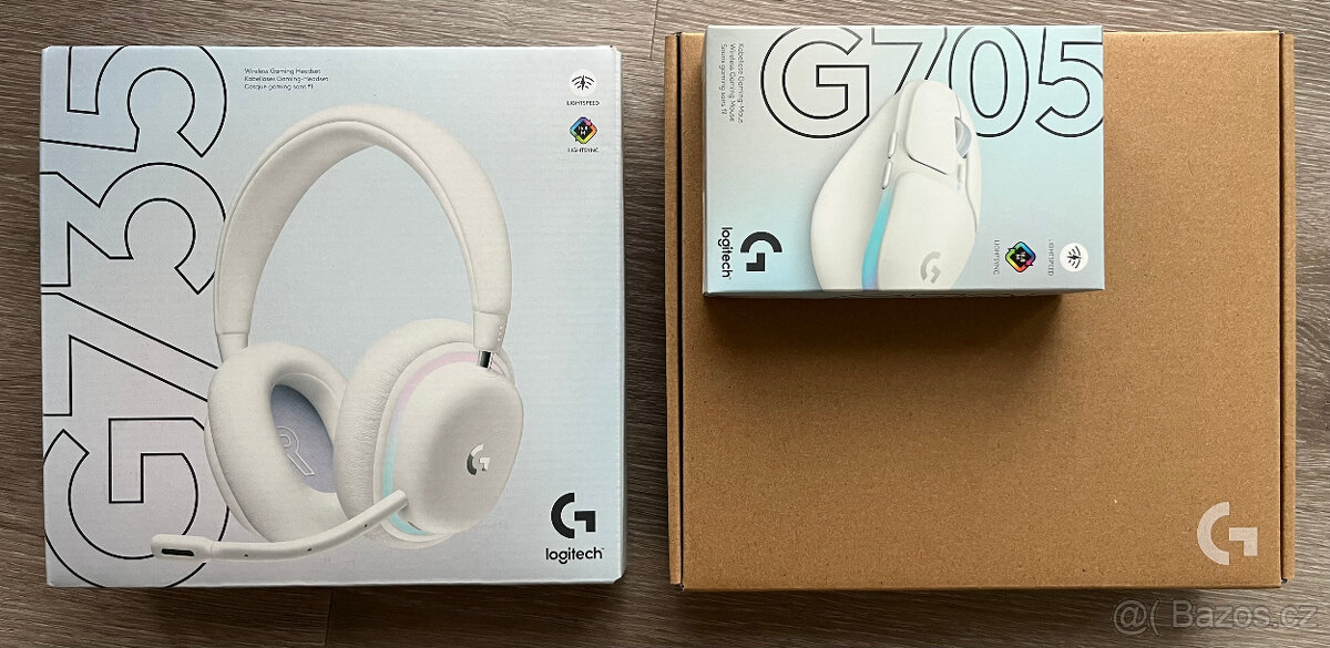 Logitech G705 a G735 + stylové pouzdro - nové a nerozbalené