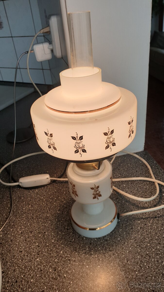 Stolní Lampa skleněná