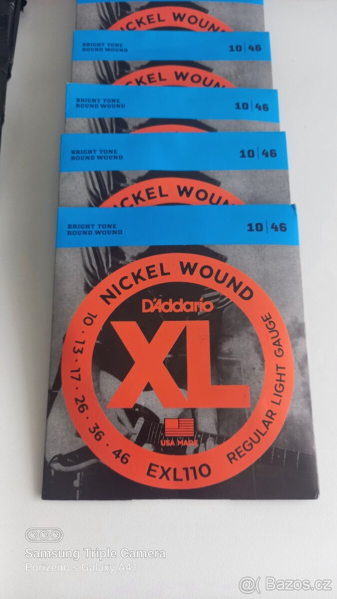 D'Addario,struny na elektrickou kytaru 10/46
