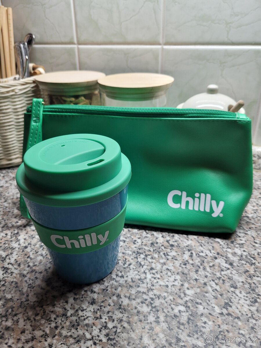 Nový dárkový set kosmetické taštičky a kelímku zn. Chilly