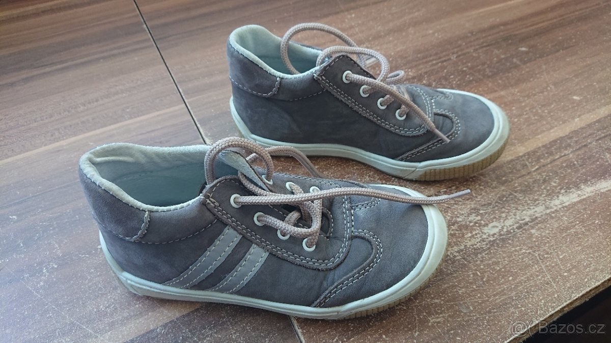 Zánovní kožené dětské boty TSM, vel. 28, TOP STAV