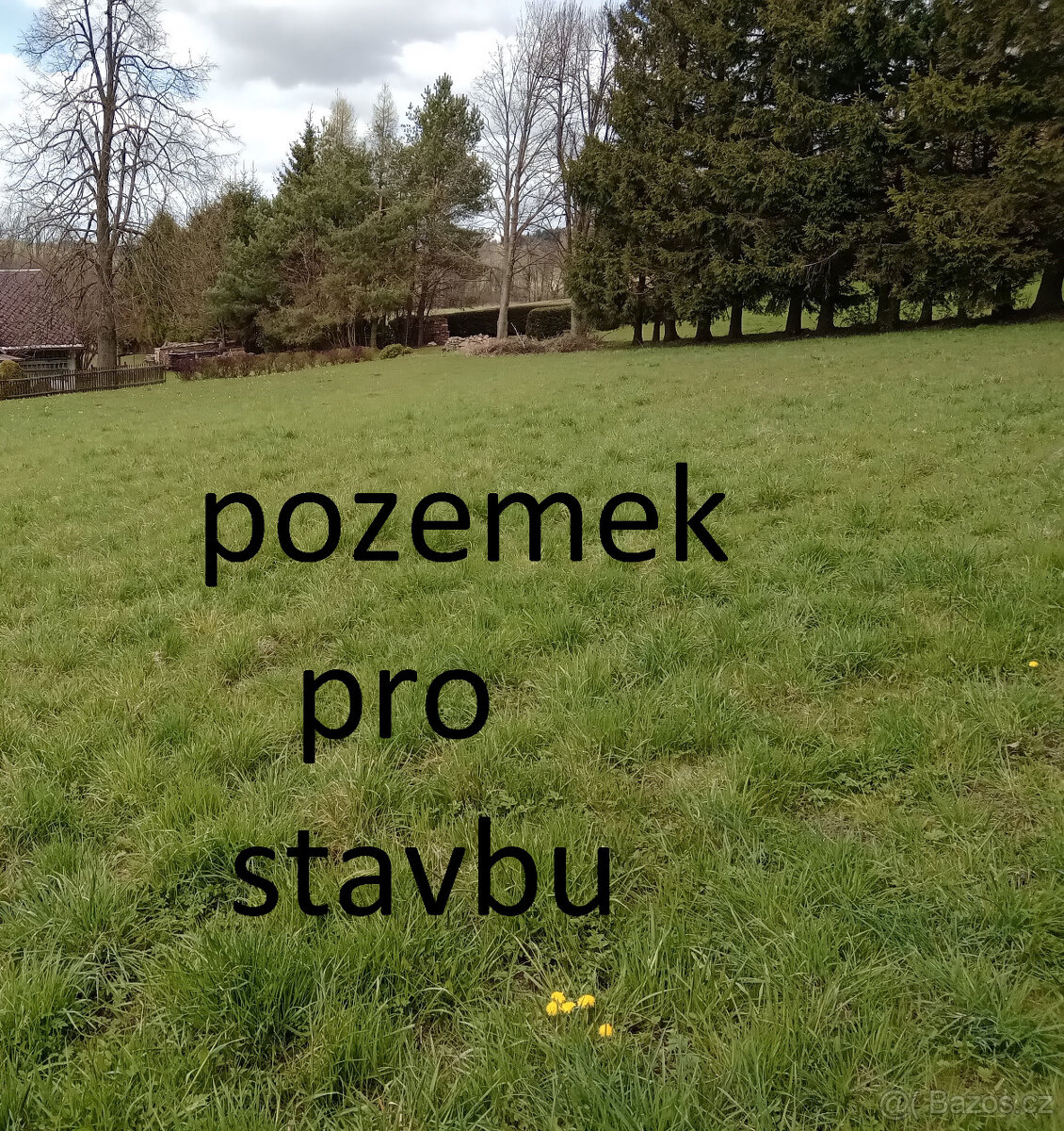 Nedvězí u Poličky, 1/3 podíl velkého pozemku ke stavbě