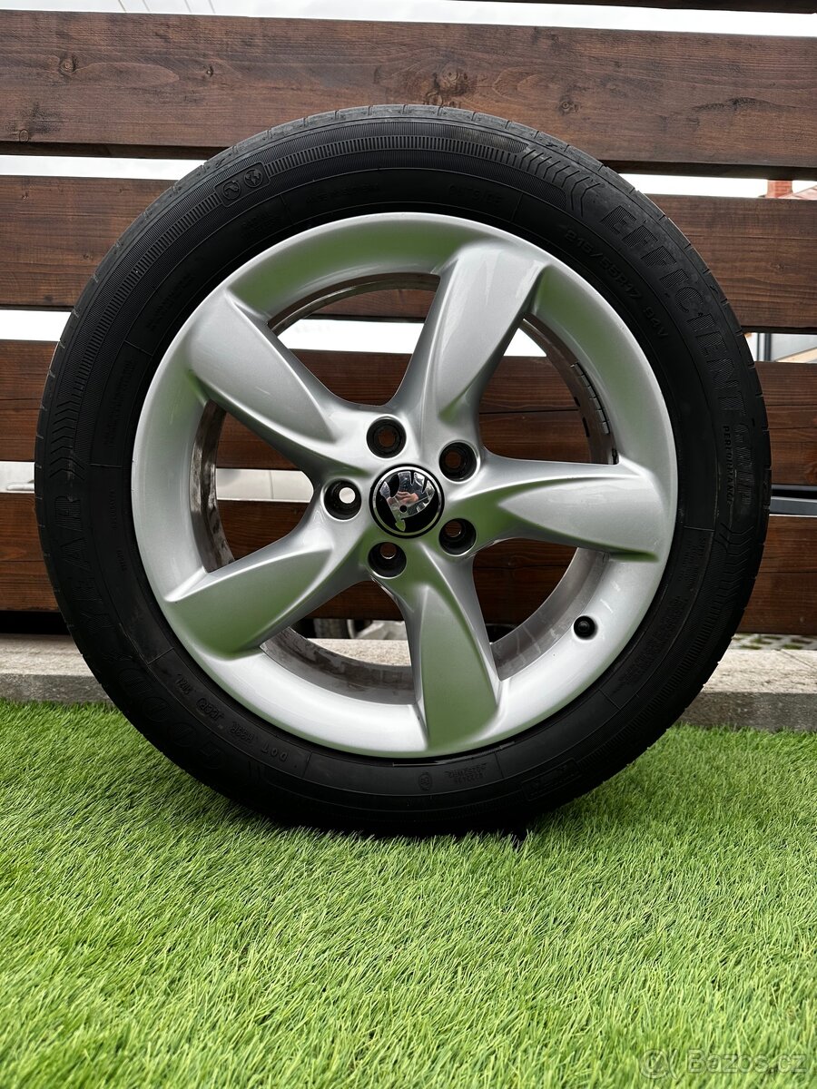 Alu kola 5x112 r17 s letním pneu (sup32)