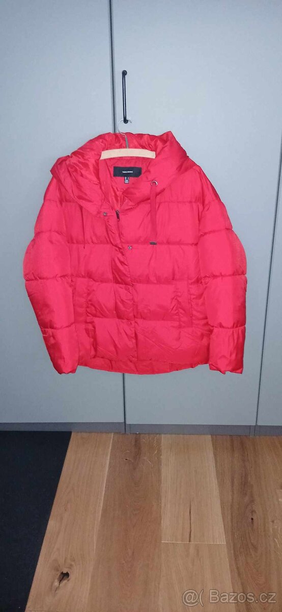 Bunda Vero Moda dámská, červená barva, zimní M