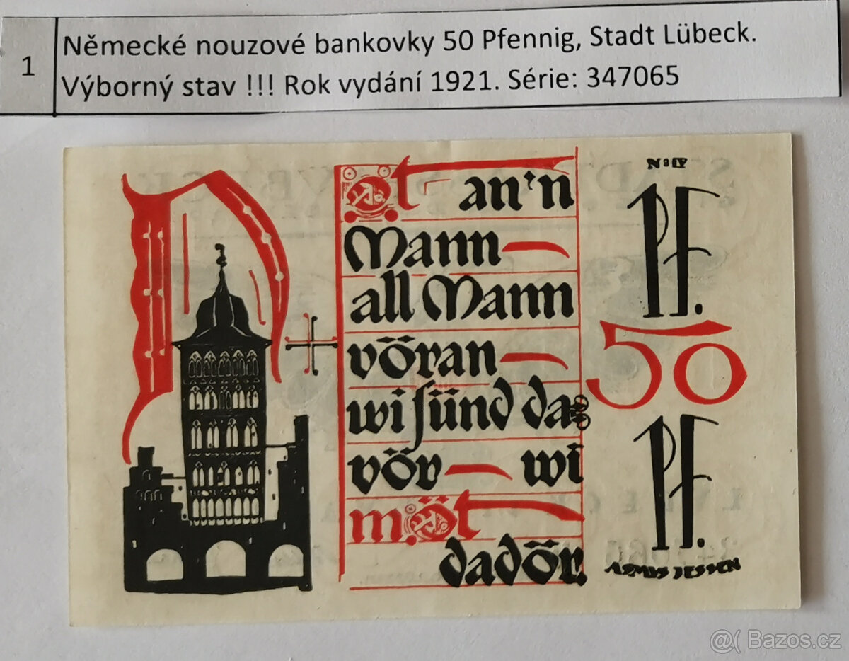 Staré nouzové bankovky z pozůstalosti 1.část