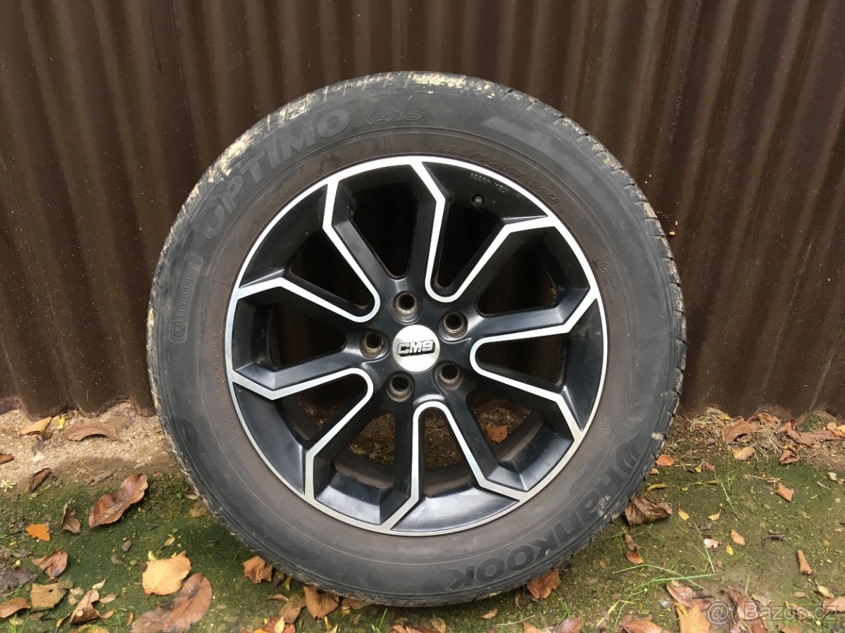 Alu kola 17” 5x114,3 + letni pneu