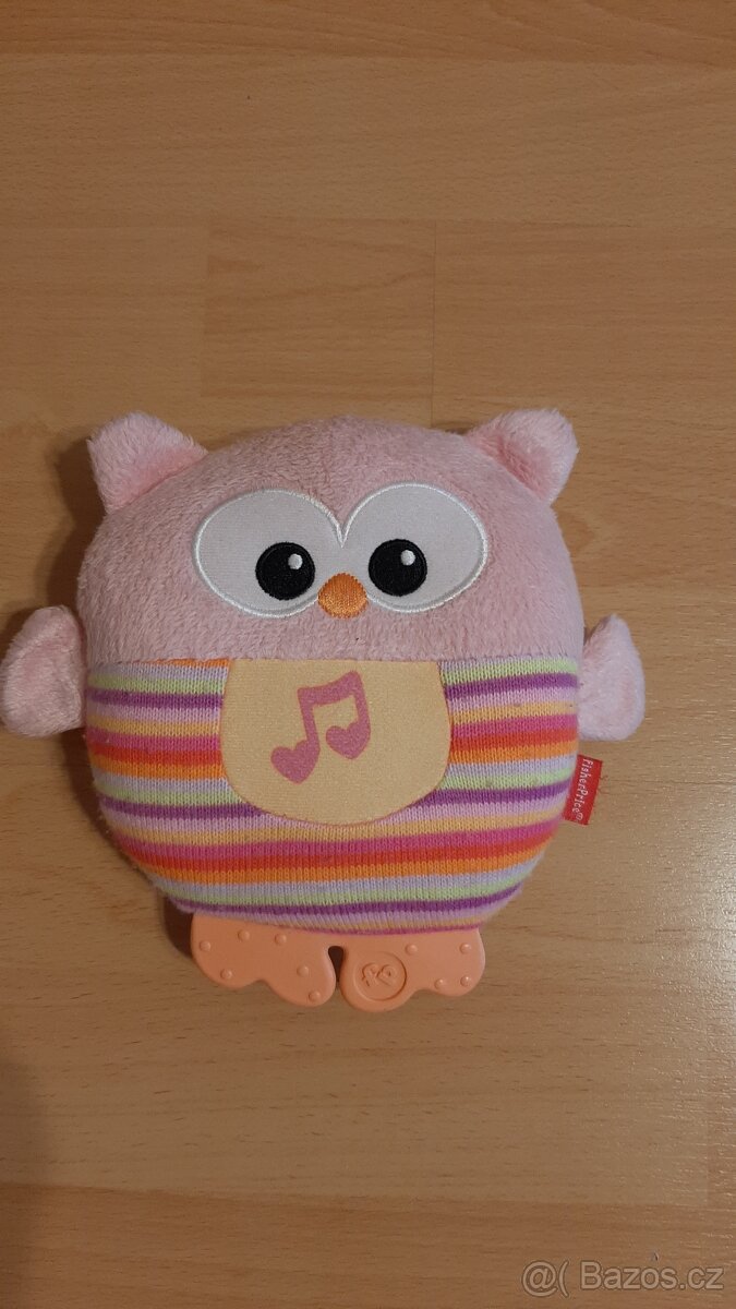 Fisher price uspávací sovička růžová