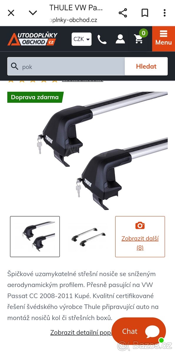 Střešní nosič Pasat cc