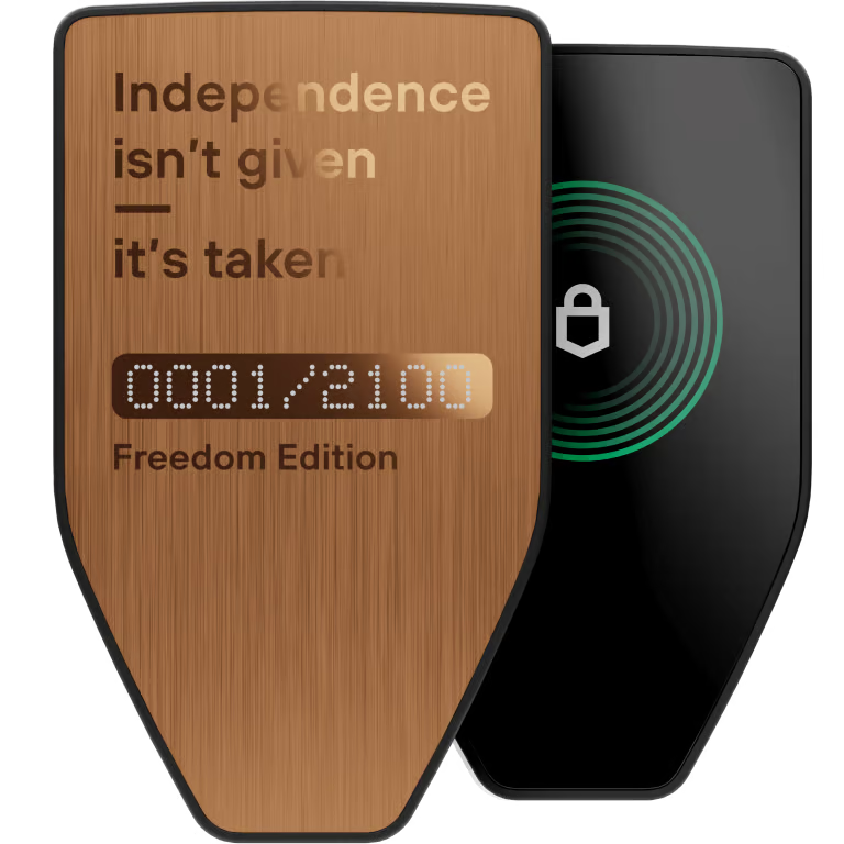Trezor Safe 5 Freedom Edition limitovaná edice 2100 ks