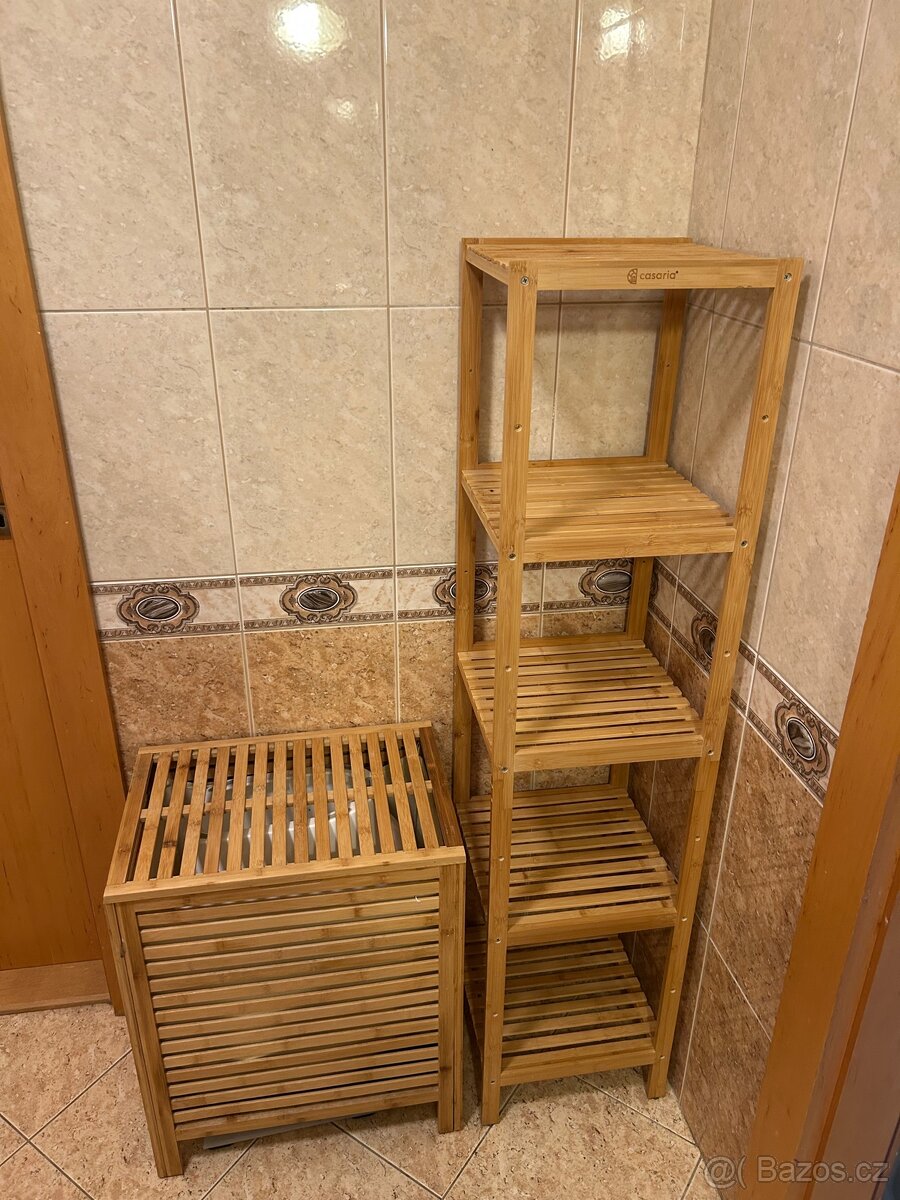 Koupelnový dřevěný set
