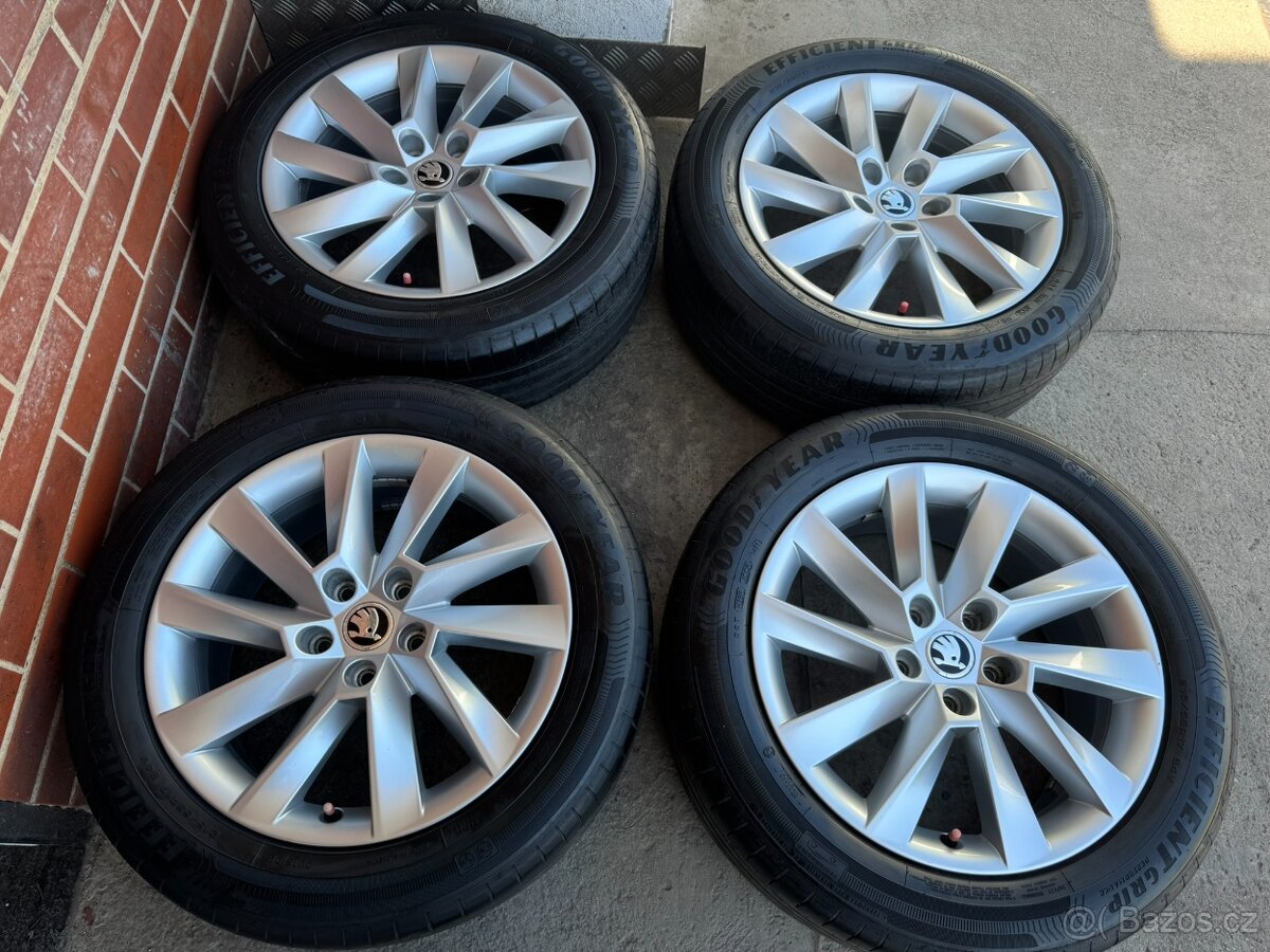 Alu 17" 5x112, škoda Stratos , letní 60% TOP SUP3
