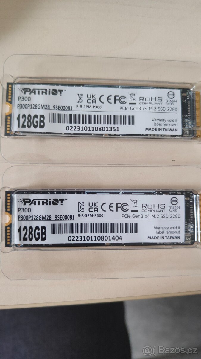 2 x SSD Patriot P300 128GB