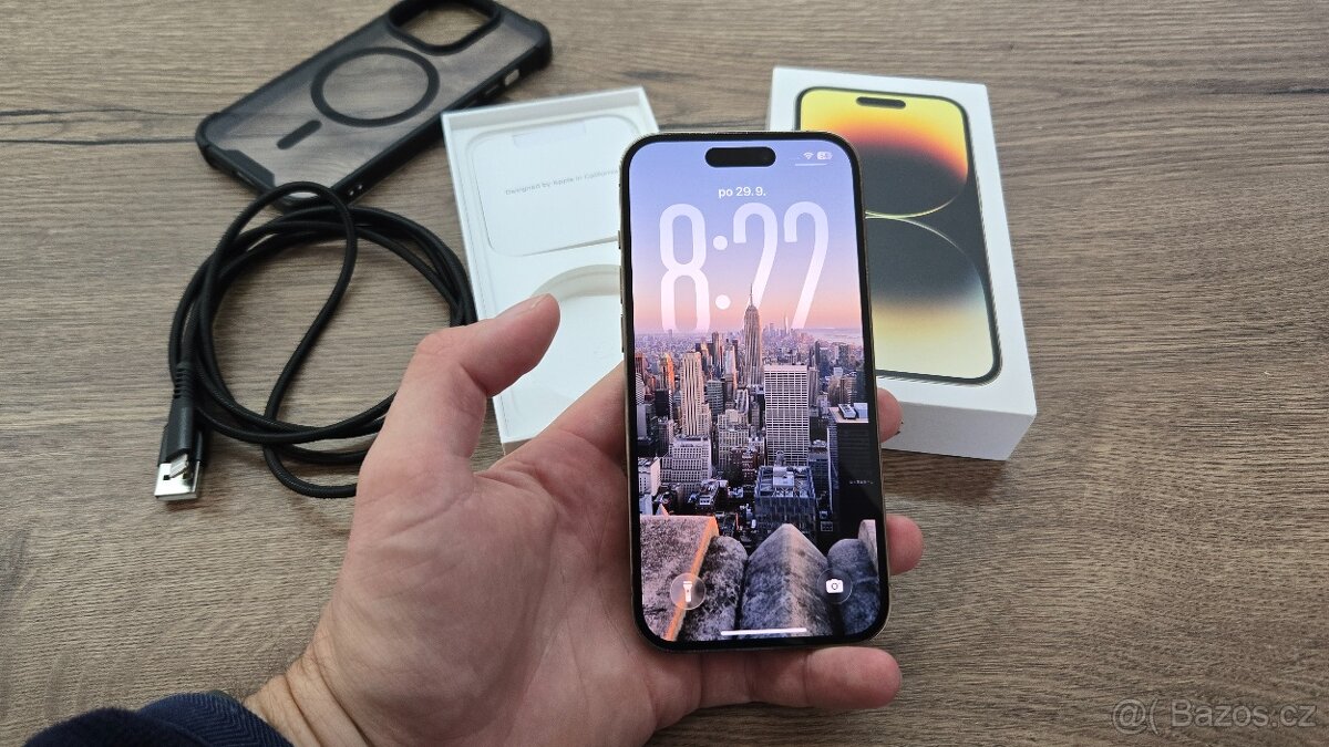 Apple iPhone 14 Pro 128GB Gold, Hezký stav