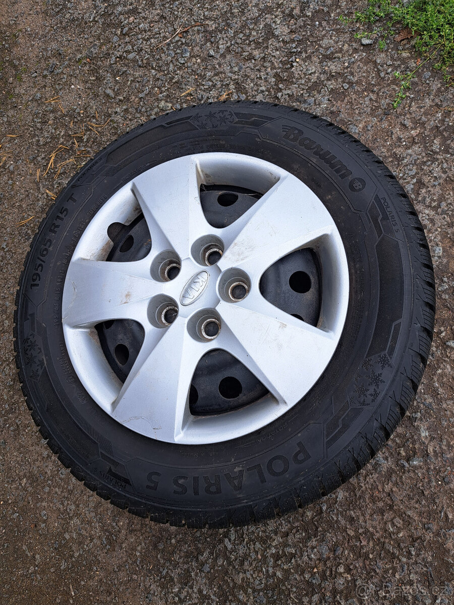 zimní sada 15" 5x114,3 + pneu 195/65/15 Kia, Hyundai