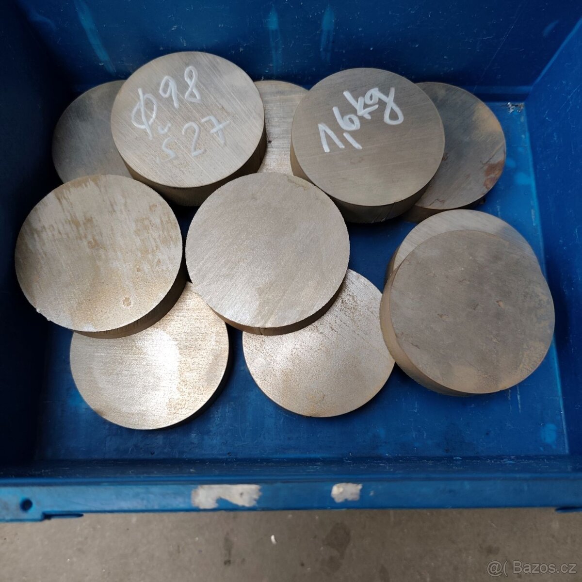 Ocel kruhová (disky) 98x27 mm materiál C45 jakost ČSN 12 050