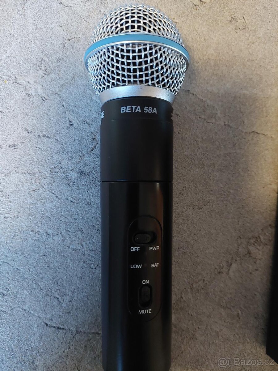 Sháním použitý bezdrátovy mikrofon SHURE Beta 58A