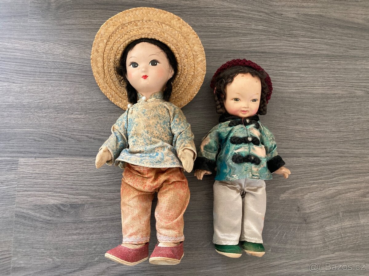 Staré čínské panenky - pár
