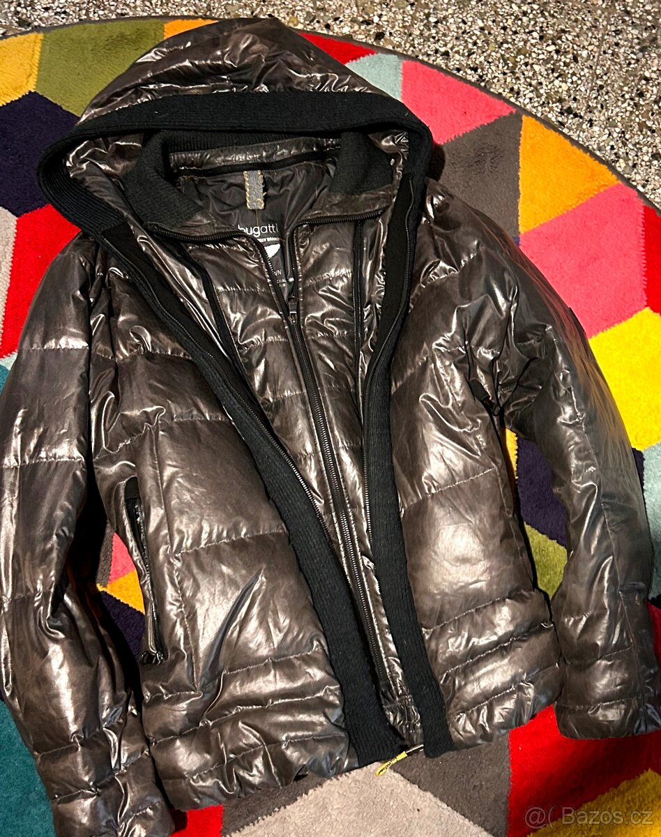 BUGATTI  STYLOVÁ PÁNSKÁ  ZIMNÍ BUNDA-PÉŘOVKA-PEŘÍ XXL 🤩💪🏽