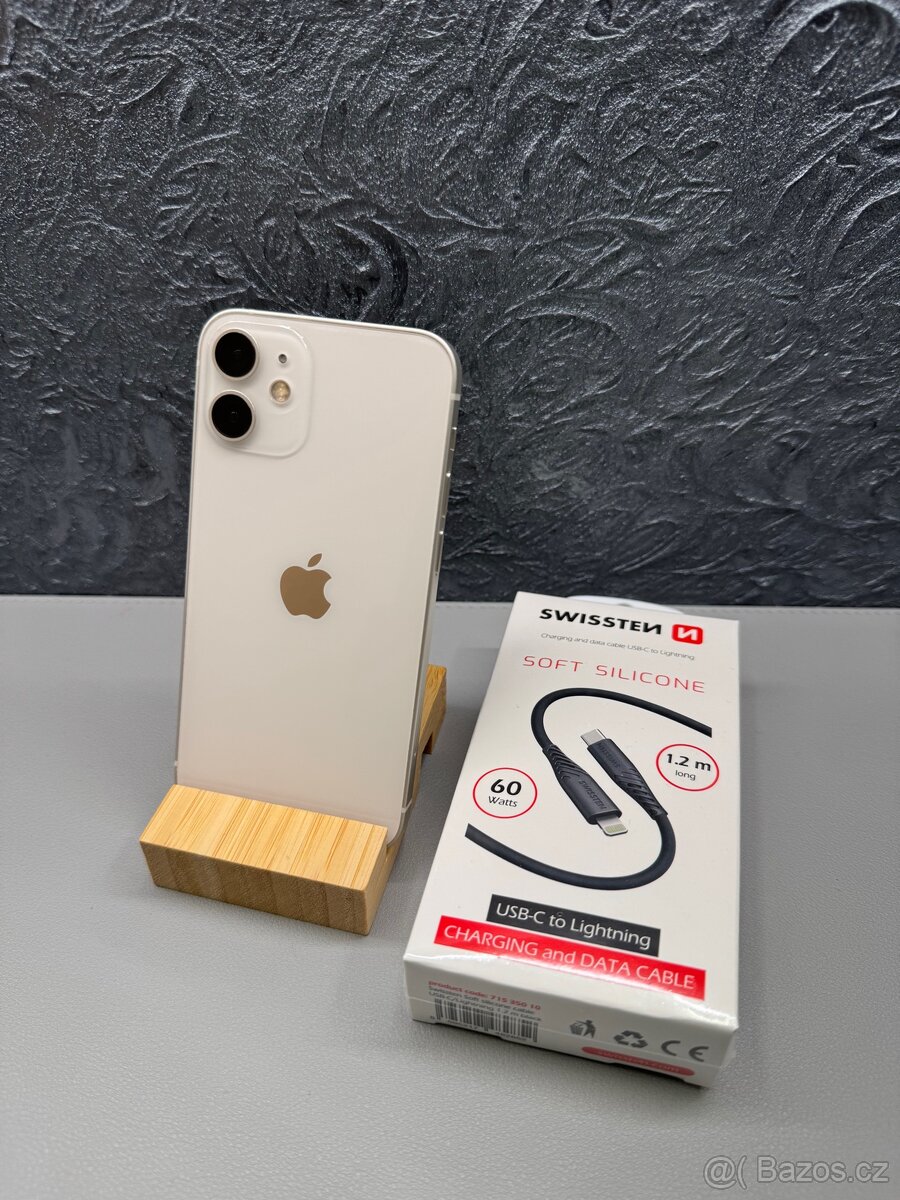 Apple iPhone 12 Mini 128 GB White - ZÁRUKA+FAKTURA