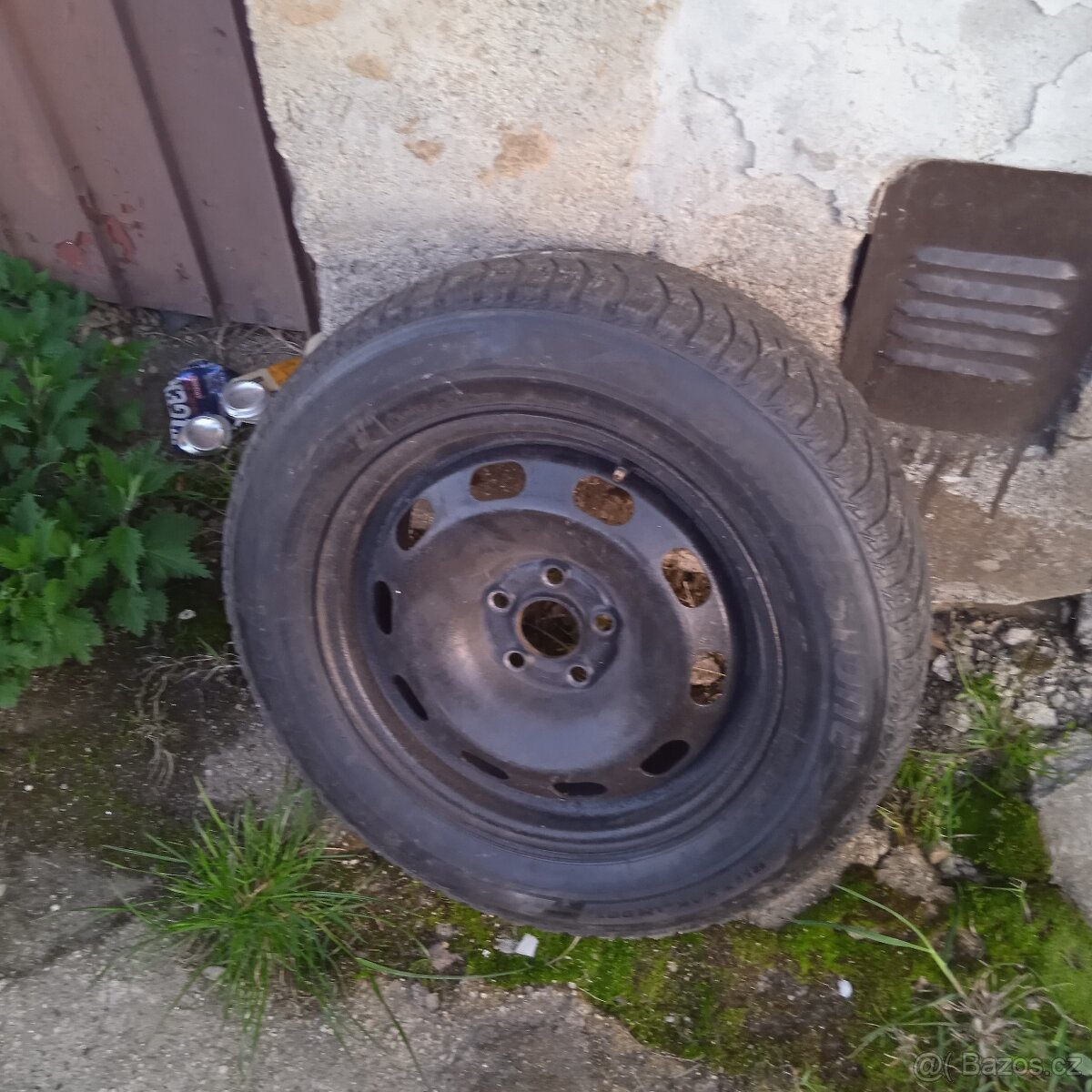 Rezervní kolo plechový disk 5x112 s zimní pneu 195/65/15