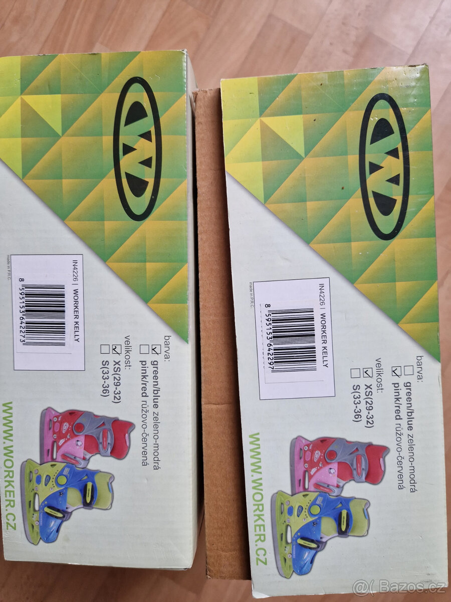 Prodám levně brusle dětské a Inline brusle.