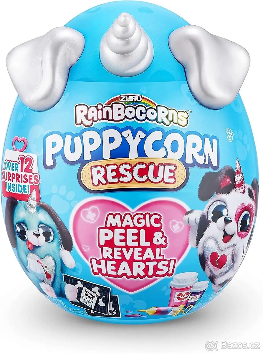 Vajíčko Zuru Rainbocorns - S1 - Nemocný pejsek - Bílý roh
