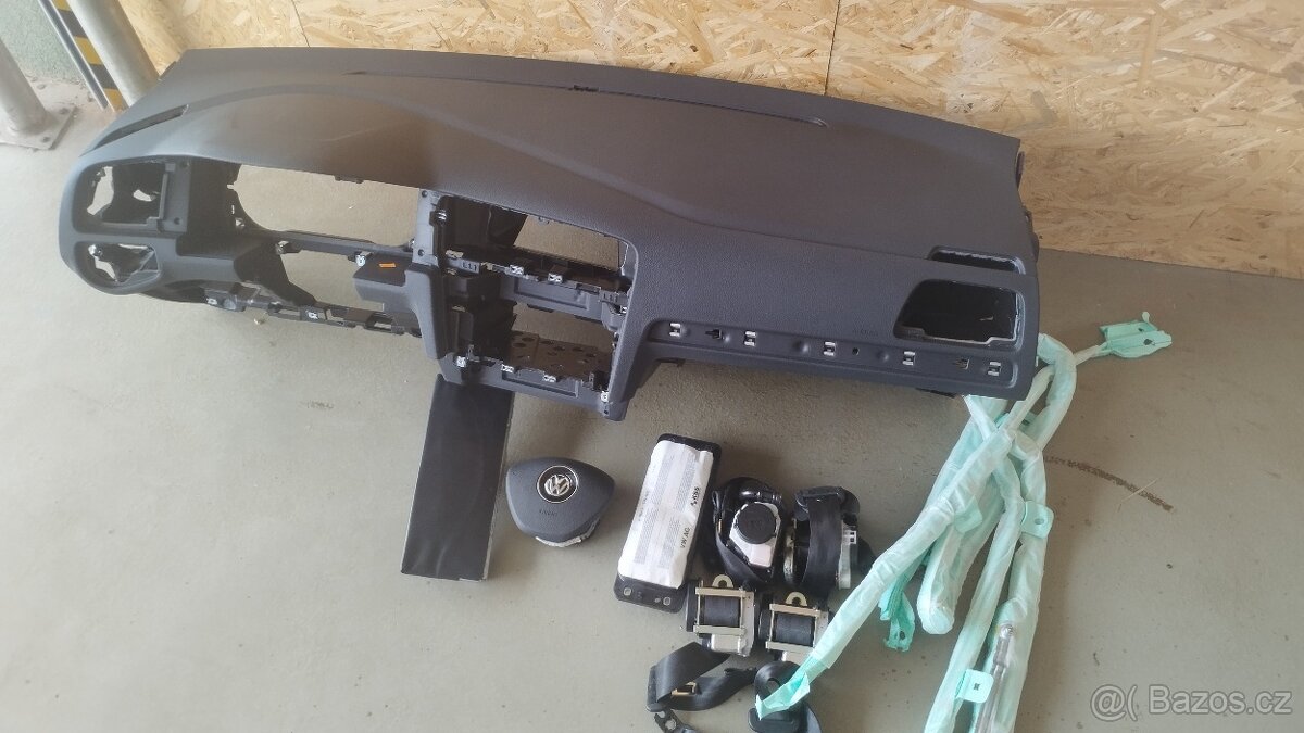 Airbagová sada Volkswagen golf 7 s novou deskou