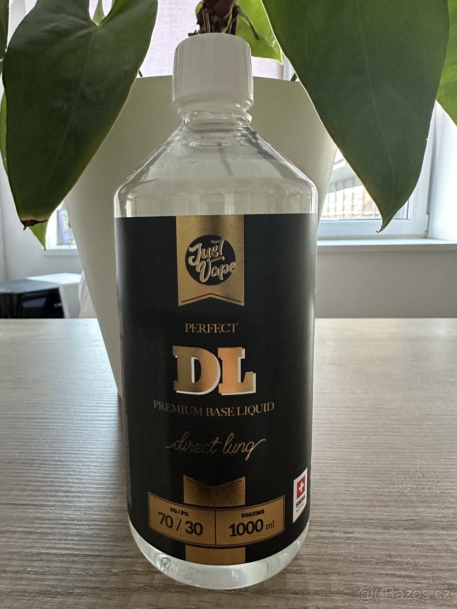 JustVape Bezni kotinová báze DL PG30/VG70 0mg 1000ml