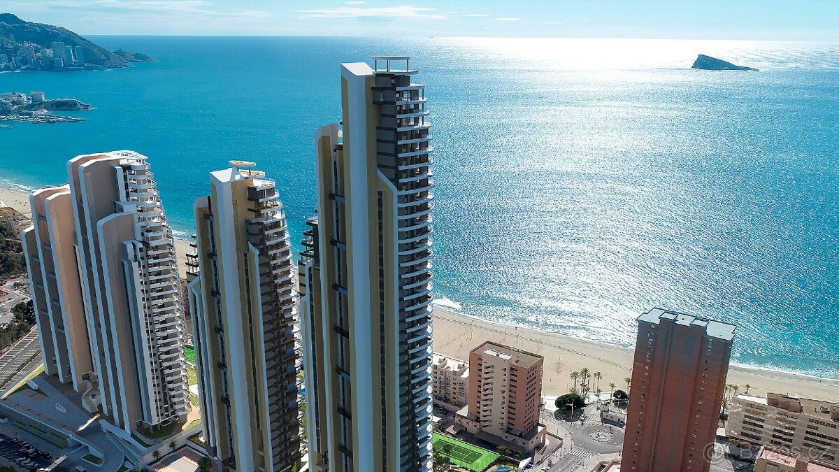 Moderní apartmány 50 metrů od pláže Poniente, Benidorm