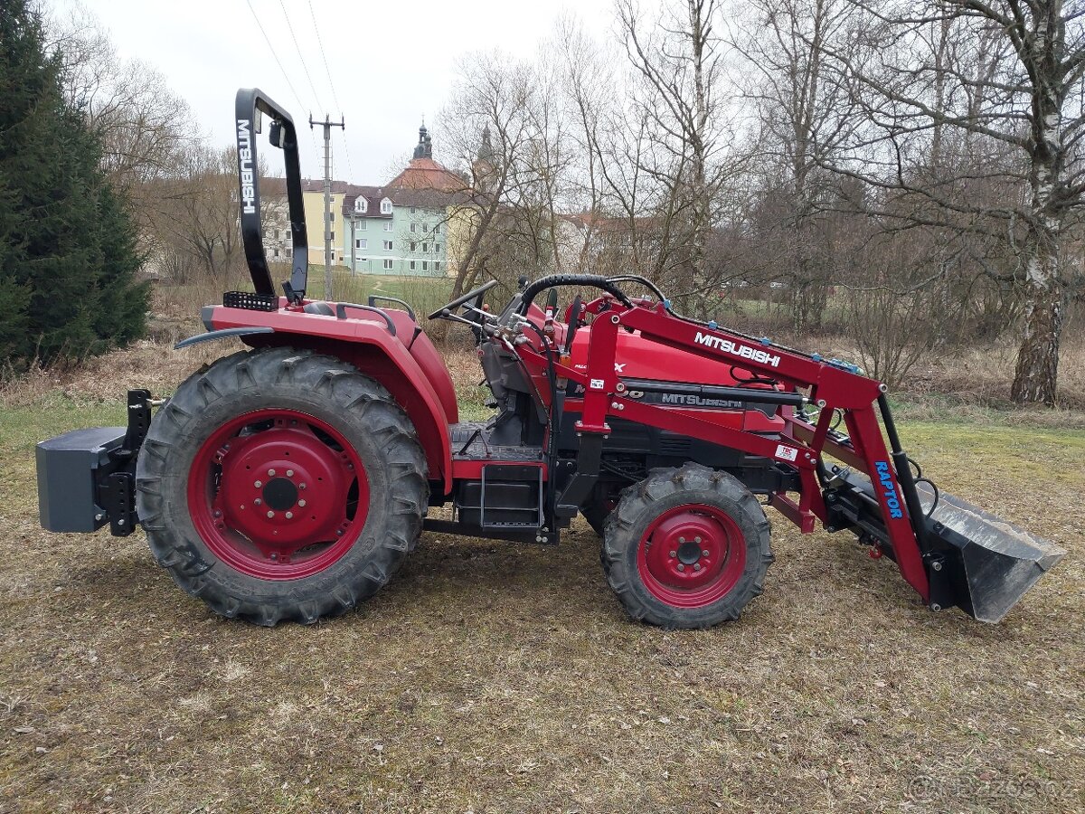 MITSUBISHI MT368, 4x4, 36koní, 4válec, čelní nakladač 550kg