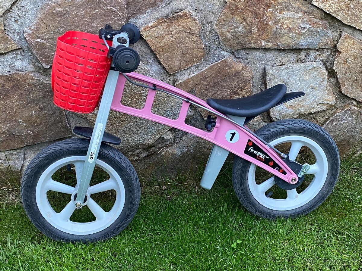 First bike street pink - odrážedlo