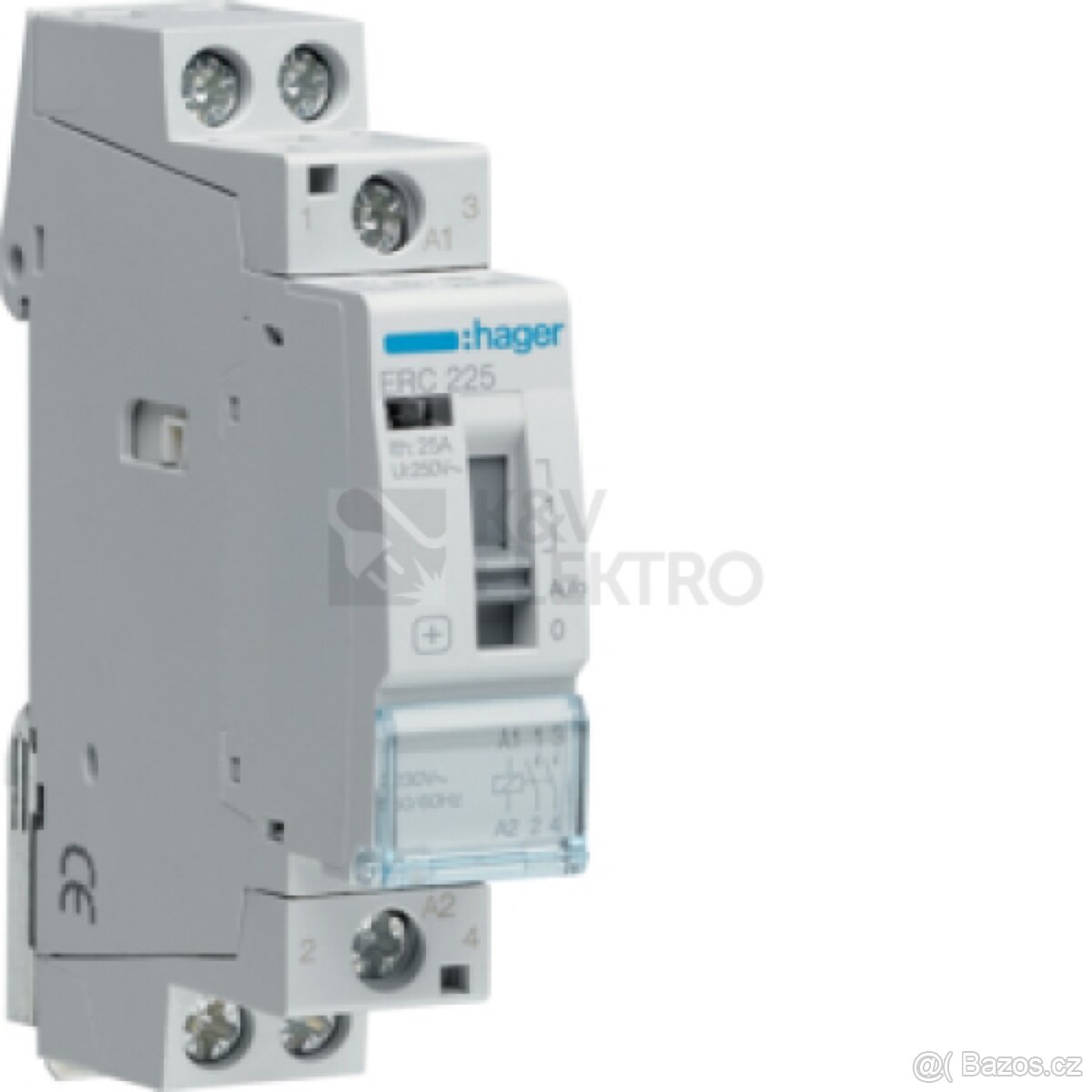20x Instalační stykač hager ERC225 25A/230V 2NO