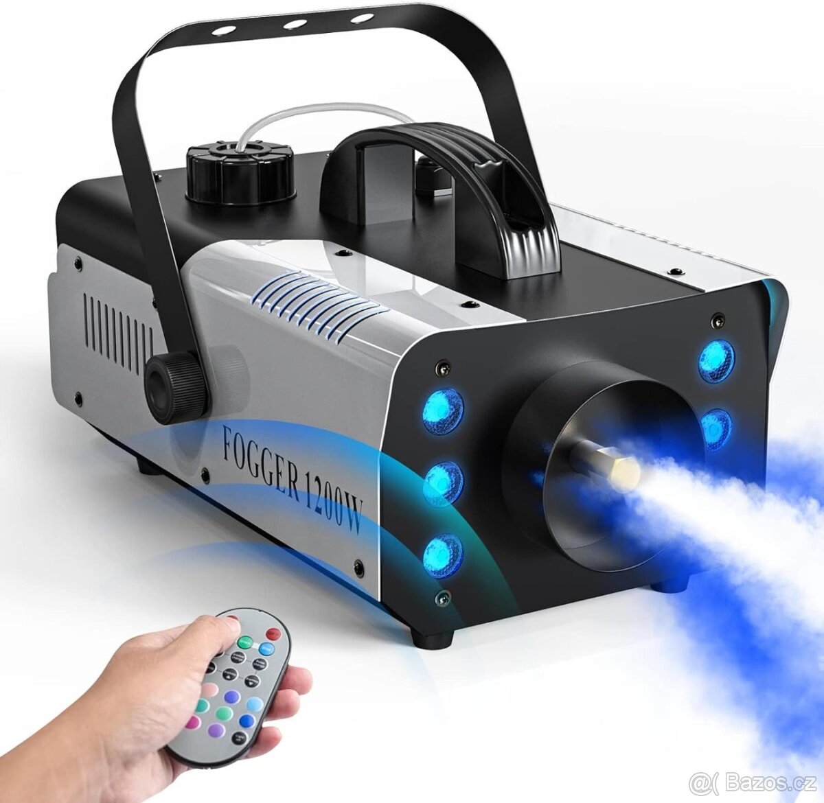 Prodám kvalitní a výkoný výrobník mlhy 1200w s 6 rgb