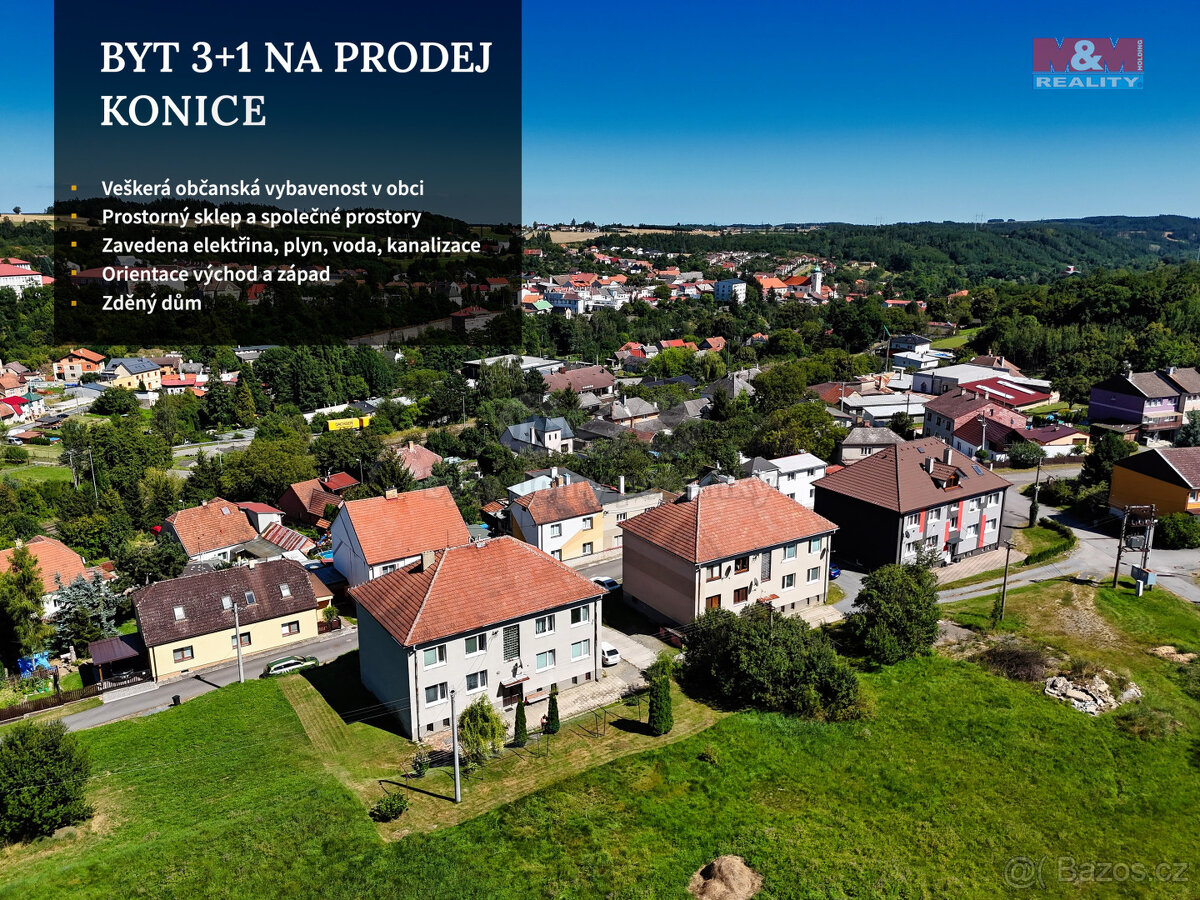 Prodej bytu 3+1, 73 m², Konice, ul. Za nádražím