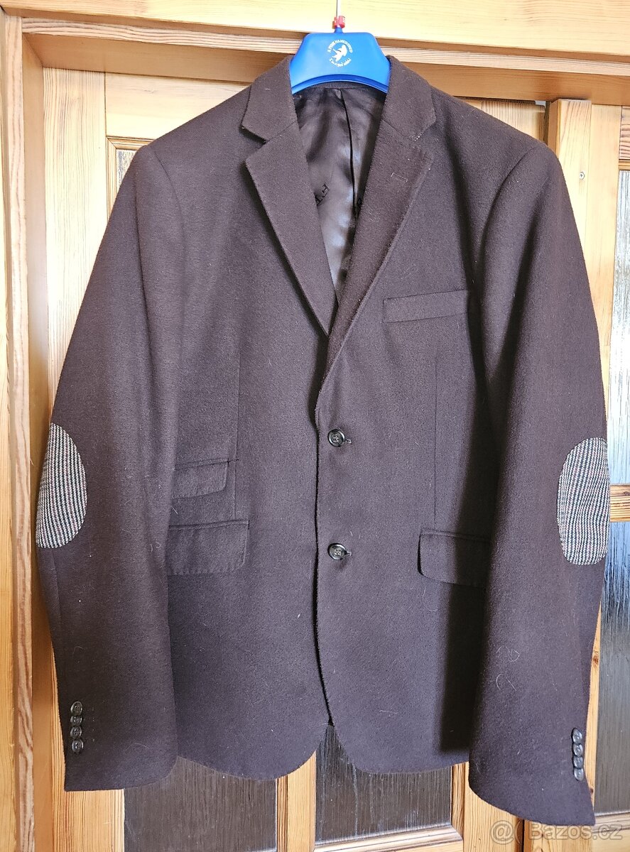 Pánské hnědé italské sako Gianni Feraud velikost 44